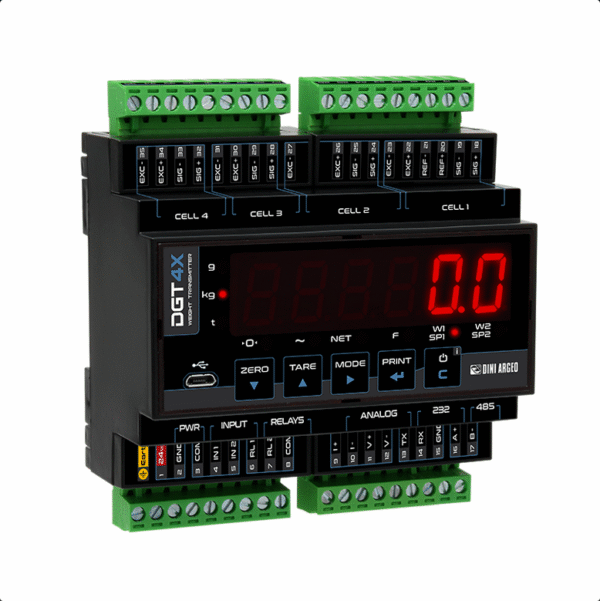 Controlador DGT4x   cuatro canales  diferentes protocolos disponibles